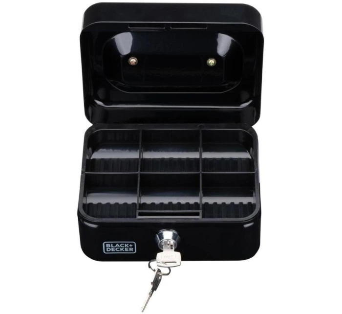 KOVOVÁ KAZETA NA DOKUMENTY 15x8x11,8 CM BLACK + DECKER