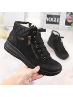 Nepromokavé kožené zateplené boty Rieker W RKR567 Nepromokavé kožené zateplené boty Rieker W RKR567