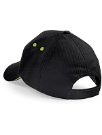 Beechfield B 15C 5 panelová sandwich kšiltovka 53.015C black/lime green