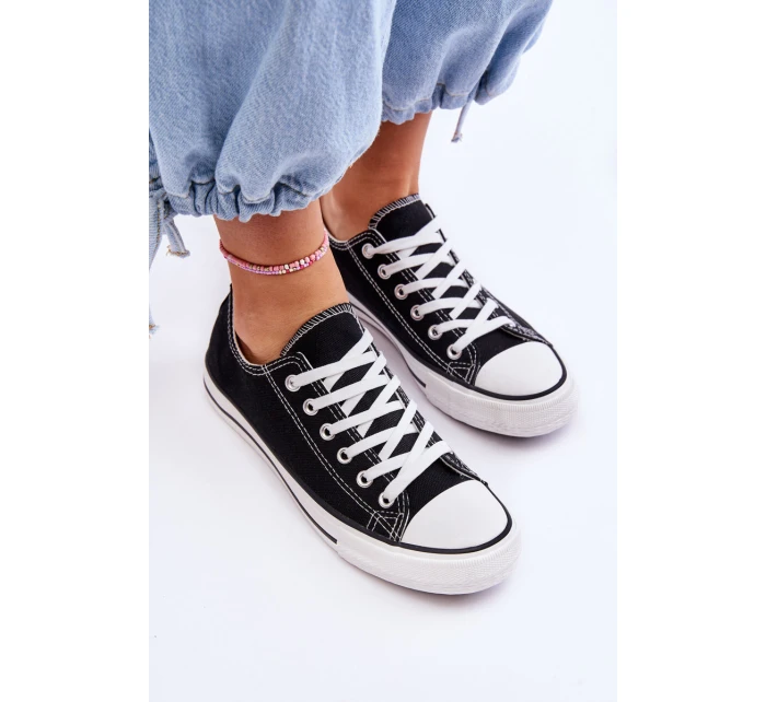 Klasické nízké dámské tenisky Černá Vegas