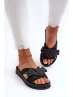 Dámské Sandály Na Ploché Podrážce  Černé model 21661826 - Zaxy