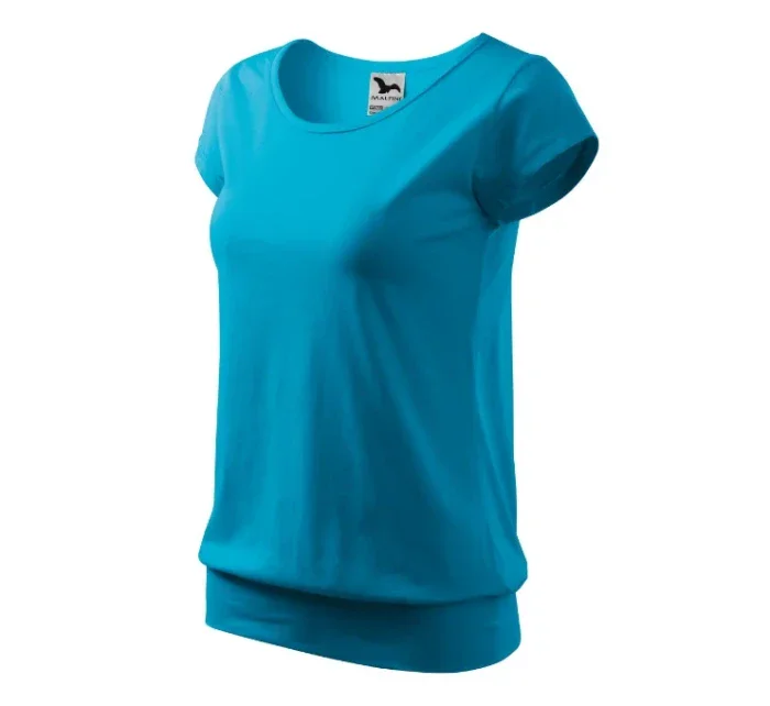 City tričko dámské tyrkysová City tričko dámské tyrkysová