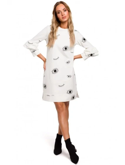 šaty v s rukávy  model 15825471 - Moe