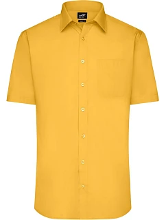 Daiber JN 680 Popelínová košile s krátkým rukávem 02.0680 yellow