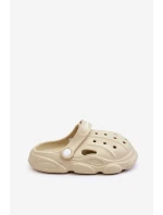 Dětské pěnové pantofle Crocs Béžove model 21624118 - Boto