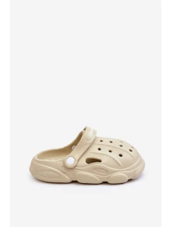 Dětské pěnové pantofle Crocs Béžove model 21624118 - Boto