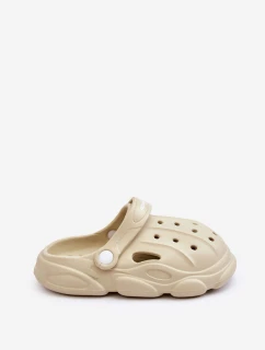 Dětské pěnové pantofle Crocs Béžove model 21624118 - Boto