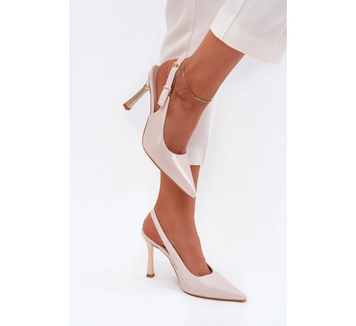 Lakované Lodičky S  A  Světle Béžové model 21702677 - Boto