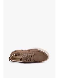 Pánské textilní tenisky Big Star – khaki