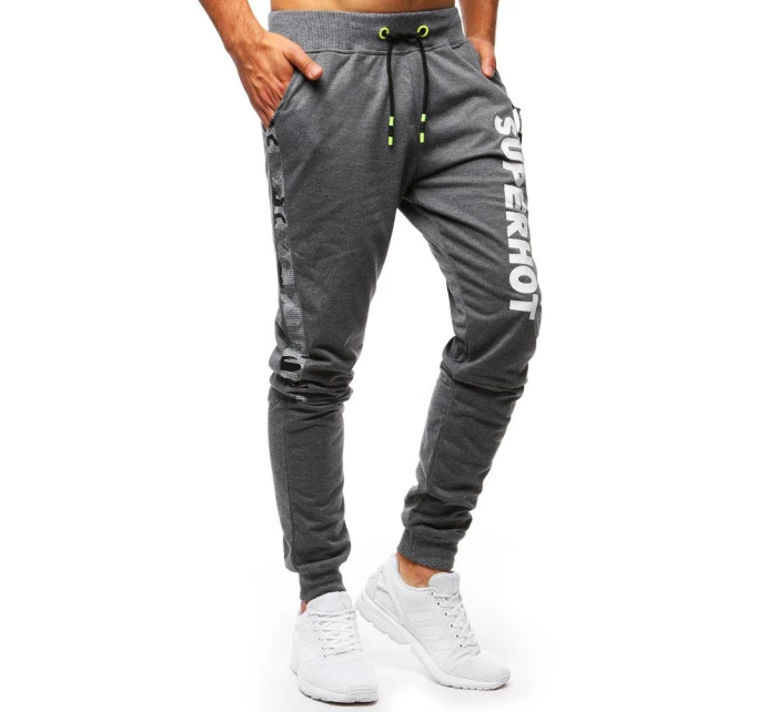 Pánské antracitové teplákové kalhoty FashionStreet UX3520