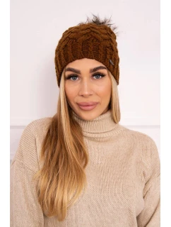 Fleecová čepice Daria K217 světle hnědá