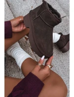 Dámské sněhule z pravé kůže vyhřívané kožíškem hnědé model 21714790 - Boto Dámské sněhule z pravé kůže vyhřívané kožíškem hnědé model 21714790 - Boto