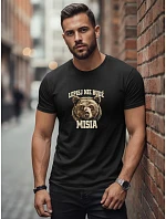 Pánské tričko s potiskem LEPIEJ DO NOT BUILD THE BEAR černá FashionStreet NX0097R