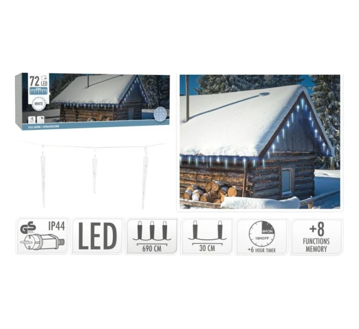 LAMPKI   72 LED BIAŁY model 21832467