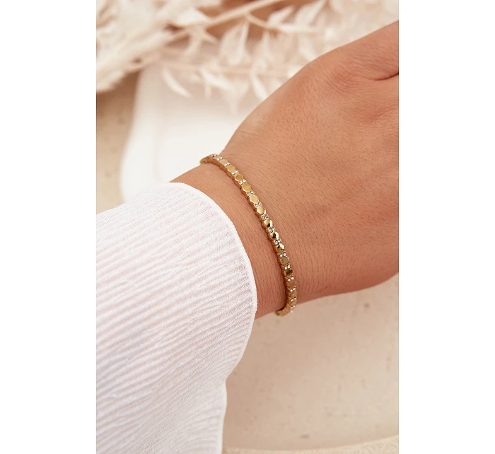 Dámský náramek s malými model 22069277 z nerezové oceli zlatý - Boto