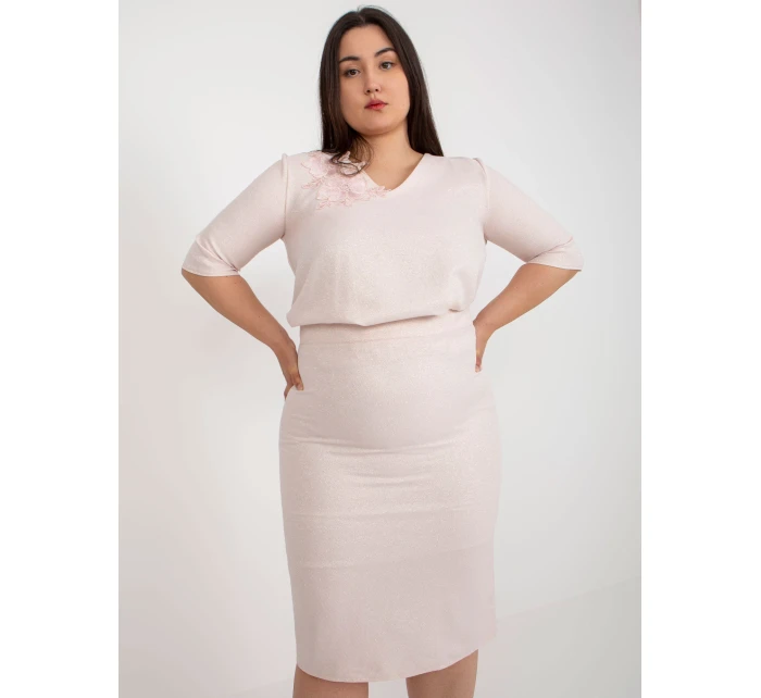 Sukně LK SD 506697.95 světle růžová Sukně LK SD 506697.95 světle růžová