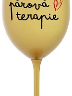 PÁROVÁ TERAPIE - zlatá sklenice na víno 350 ml