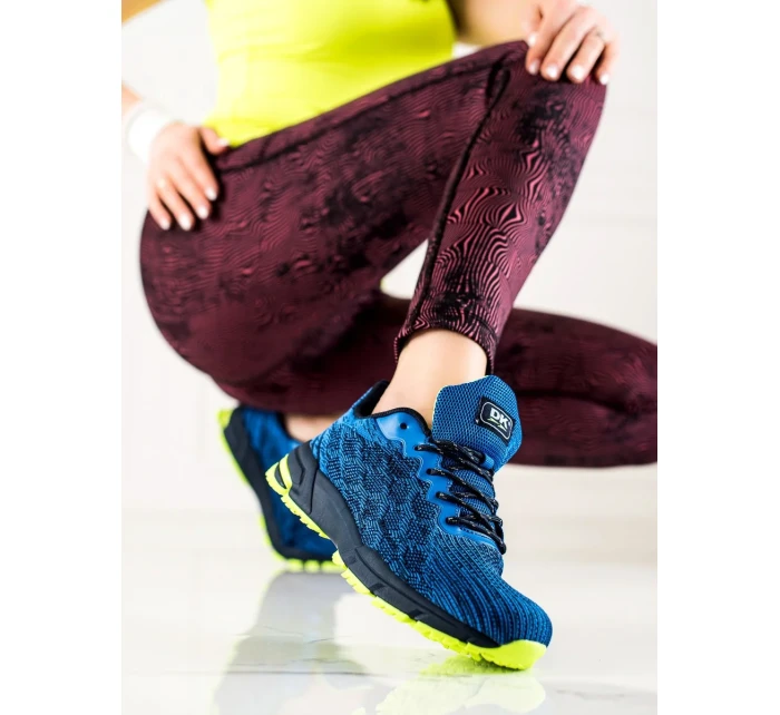 Výborné  tenisky modré dámské bez podpatku