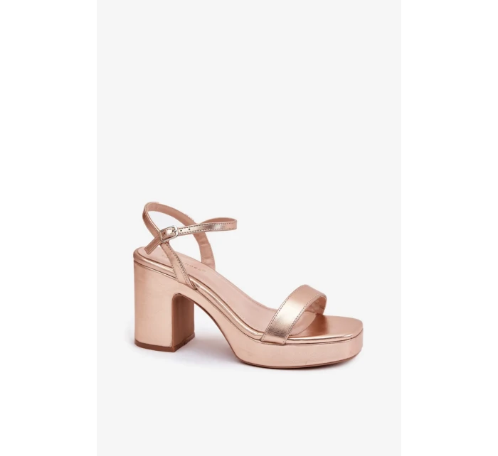 Sandály na podpatku model 214092 Step in style Sandály na podpatku model 214092 Step in style