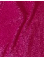 Vypasované žebrované šaty ve fuchsijové barvě s kulatým výstřihem model 19447315 - Factory Price