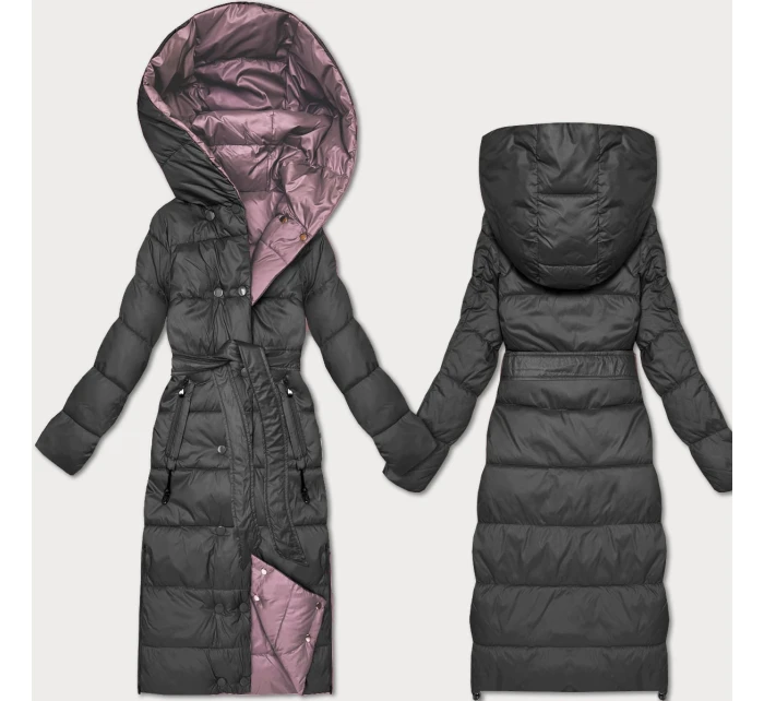 oboustranná zimní bunda s páskem model 21753505 - MINORITY