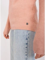 Sweter model 19005850 jasny różowy - FPrice Sweter model 19005850 jasny różowy - FPrice