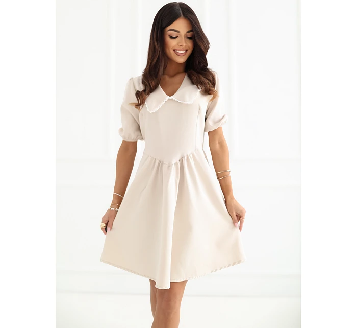 Sukienka MI SK beżowy model 22109855 - FPrice Sukienka MI SK beżowy model 22109855 - FPrice