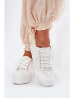 Dámské krajkové tenisky Big Star – bílé Dámské krajkové tenisky Big Star – bílé