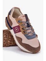 Pánské semišové tenisky na platformě Big Star - béžové