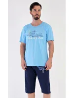 Pánské pyžamo bermudy Letadlo