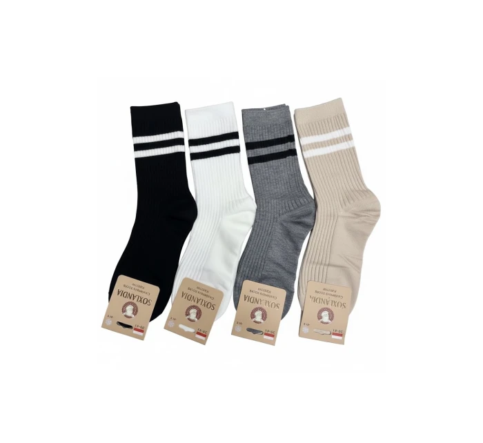 WiK Soxlandia 044 Kašmírové ponožky Two Stripes 12 35-42