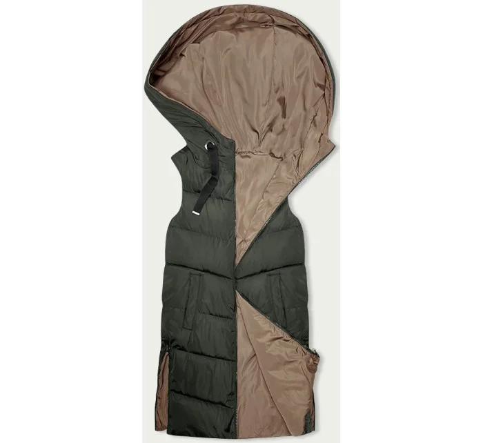 dlouhá dámská oboustranná vesta model 19576594 - S'WEST