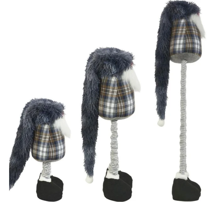 DEKORATIVNÍ TRPASLÍK NA TELESKOPU 38-88CM ŠEDÝ