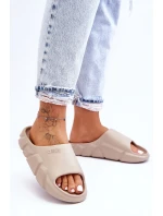 Dámské lehké pěnové pantofle Big Star LL274593 Béžové Dámské lehké pěnové pantofle Big Star LL274593 Béžové