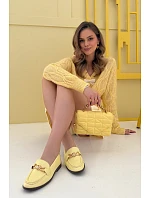 Dámské mokasíny s ozdobným detailem Žluté Rosynne Dámské mokasíny s ozdobným detailem Žluté Rosynne