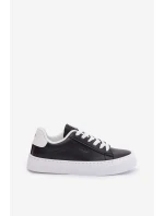 Dámské tenisky z eko kůže Big Star TT274927 HI-POLY SYSTEM Černé