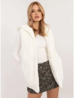 Kamizelka AT KZ model 20608922 ecru - FPrice Kamizelka AT KZ model 20608922 ecru - FPrice