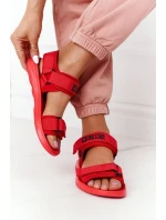Women's Sport Sandals Big Star HH274A027 Red Women's Sport Sandals Big Star HH274A027 Red
