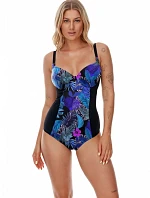 Dámské jednodílné plavky Perim Modro-černá - Lupo Line