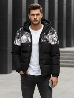 Pánská zimní bunda s kapucí černá FashionStreet TX5132