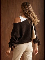 Kardigan damski oversize bez model 22371839 - FashionStreet Kardigan damski oversize bez model 22371839 - FashionStreet