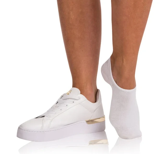 Bambusové velmi nízké dámské ponožky BAMBUS FOOTIES SOCKS - BELLINDA - bílá