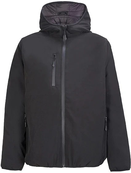 SOL'S Falcon Padded Men Pánská 3-vrstvá zimní softshellová bunda 25.4449 black SOL'S Falcon Padded Men Pánská 3-vrstvá zimní softshellová bunda 25.4449 black