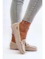 Dámské Mokasíny Z Eko Kůže Světle Bežové model 21660889 - Boto Dámské Mokasíny Z Eko Kůže Světle Bežové model 21660889 - Boto
