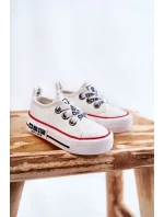 Dětské kožené tenisky BIG STAR KK374040 Bílé Dětské kožené tenisky BIG STAR KK374040 Bílé