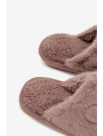 Dětské bačkory s kožíškem – tmavě béžové Norene Dětské bačkory s kožíškem – tmavě béžové Norene