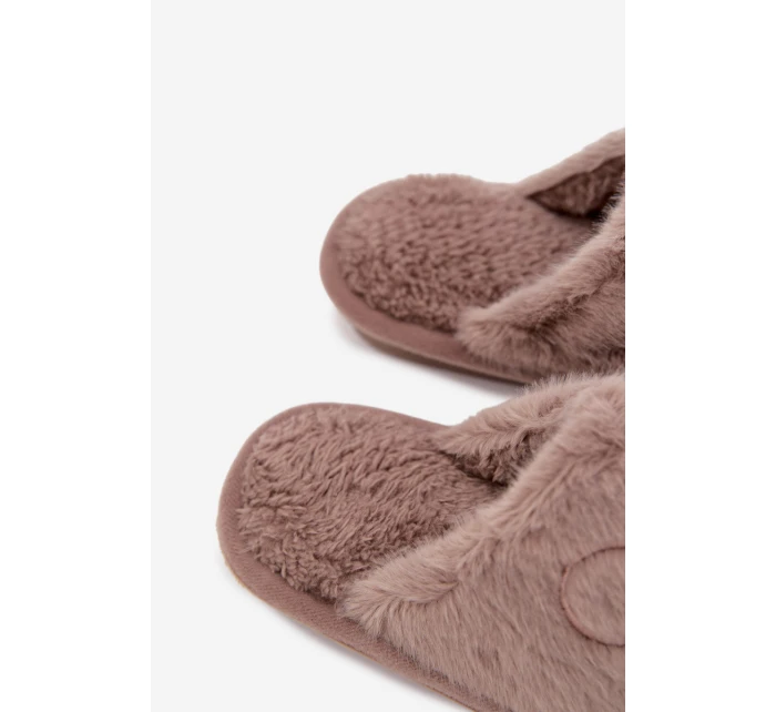 Dětské bačkory s kožíškem – tmavě béžové Norene Dětské bačkory s kožíškem – tmavě béžové Norene