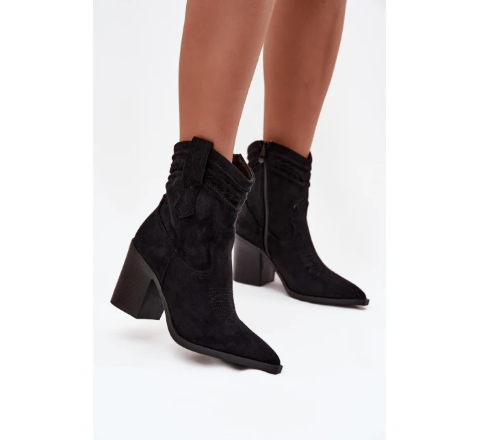 Boty na podpatku model 219243 Step in style Boty na podpatku model 219243 Step in style