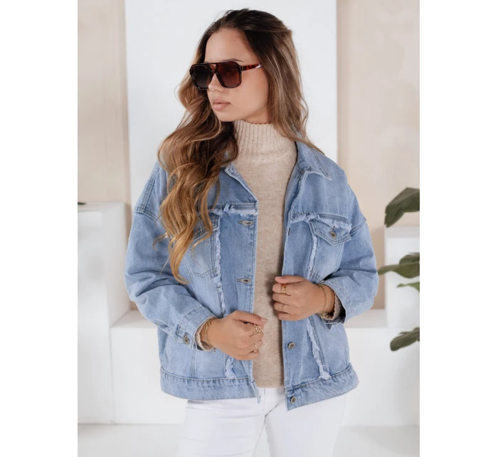 Dámská džínová bunda DENZARIA modrá FashionStreet TY4905