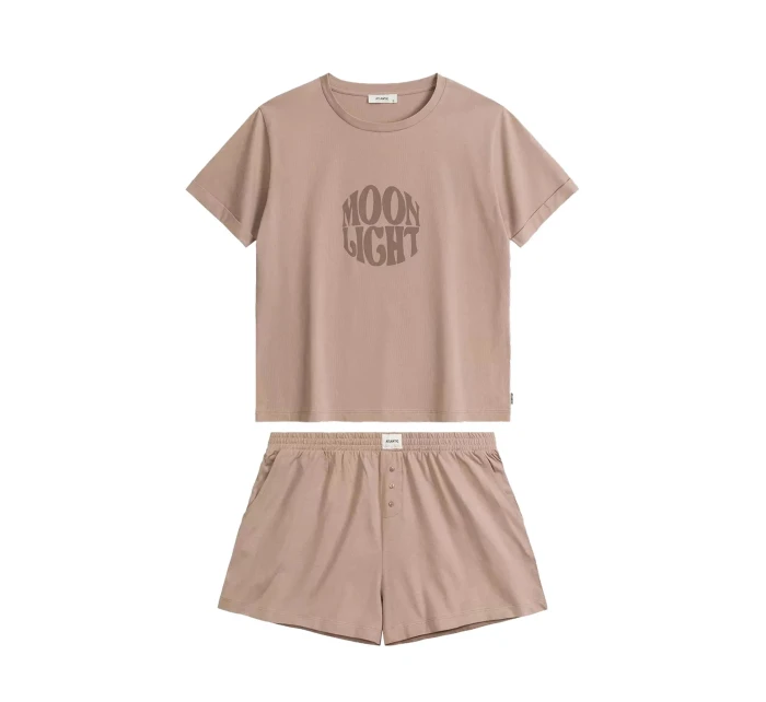 Dámské pyžamo model 21061124 beige - Atlantic Dámské pyžamo model 21061124 beige - Atlantic